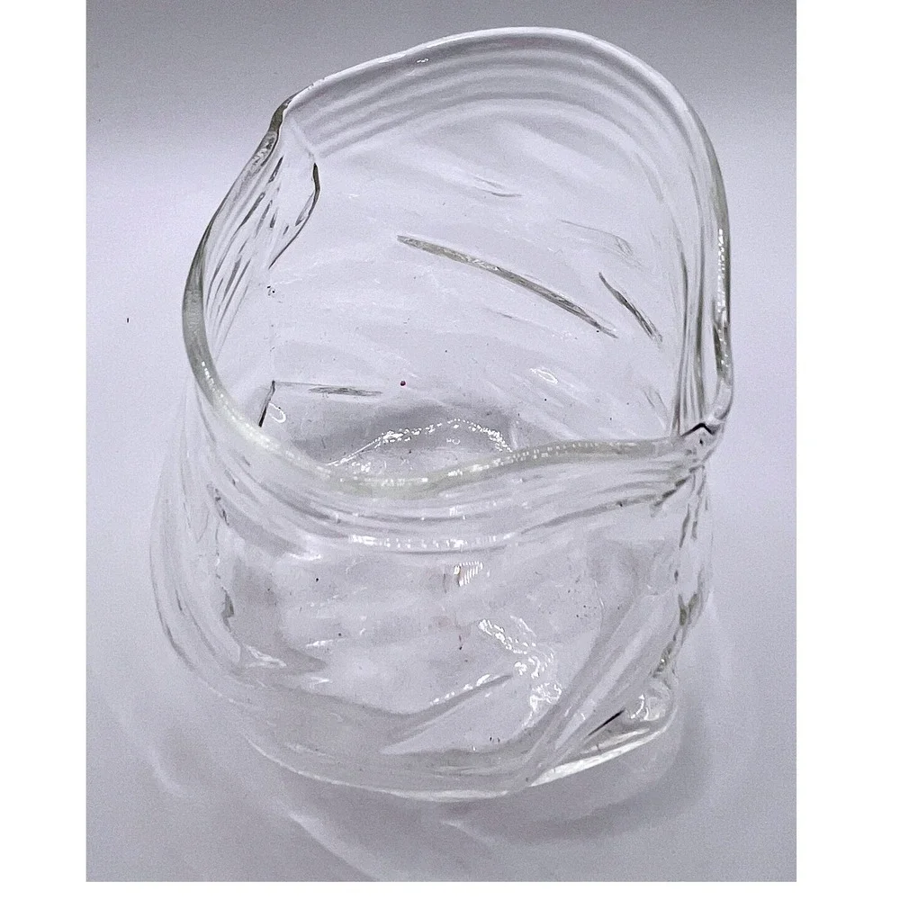 American Metalcraft GZB22 Glass Bowl Small Clear Excellent Crinkled Bag Design